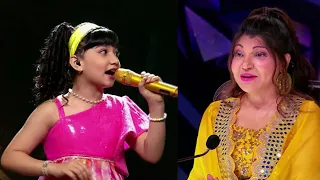 Alka Yagnik enjoying the Popular song 'Ek do tin', beautifully sung by Sayisha in Superstar Singer 2