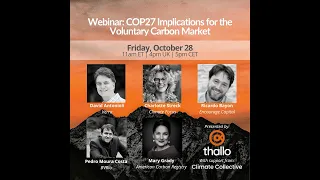 Webinar: COP27 Implications for the Voluntary Carbon Market