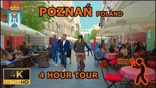 ⁴ᴷ⁶⁰ 🇵🇱 Poznan, Poland | 4 Hour Walking Tour Around City Of Poznan [4K]