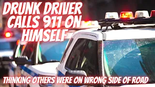 Drunk driver calls 911 on himself. Bad drivers & Driving fails -learn how to drive #922