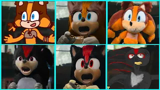Sonic The Hedgehog Movie STICKS SONIC BOOM vs SHADOW Uh Meow All Designs Compilation 2