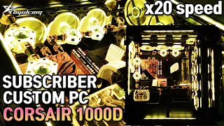 CORSAIR 1000D | 20X | Subscriber father's gift! Customized Water-cooled PC