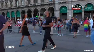 LIVE Comizio di Giorgia Meloni in Piazza Duomo, presenti alcuni contestatori: diretta video