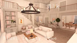 Roblox Bloxburg | Blush Family Home 83k | House Build