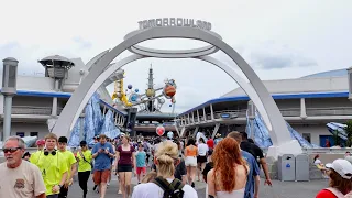 Magic Kingdom Tomorrowland 2024 Afternoon Walkthrough in 4K | Walt Disney World Florida March 2024
