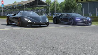 SSC Tuatara vs Bugatti Chiron at Monza Full Course