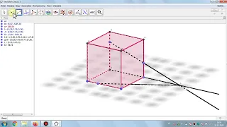 Построение сечений  куба, призмы и пирамиды в Geogebra