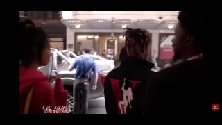 Juice wrld and the kid Laroi meeting for the first time very rare vlog