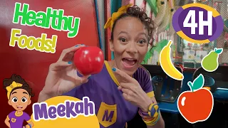 Meekah's Funtastic Healthy Food Exploration! | 4 HOURS OF MEEKAH! | Educational Videos for Kids