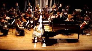 Claire Liu Played Mozart Piano Concerto K459,1st mov. at Perugia, Italy