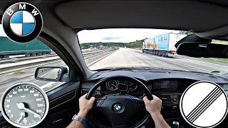 BMW 530D E60 TOP SPEED on German Autobahn 235 HP No Limit