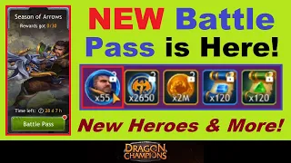 *NEW* Battlepass!.. Battlepass Heroes *RETURN!*.. Full Battlepass Overview & More (Dragon Champions)