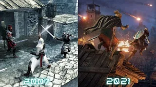 Evolution of Assassin's Creed games (2007 - 2021)