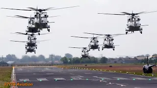 [4K] Awesome Mass Takeoff 8X NH90  | "Neptune Formation" De Kooy/Den Helder Airport