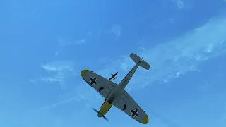Вылет Ла-5 Фн против Bf 109 F-4