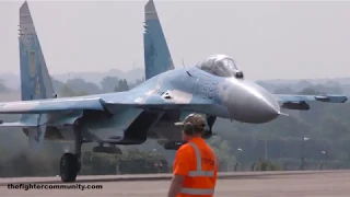 (4K) Sukhoi Su-27 Flanker in Action. Ukrainian Air Force.