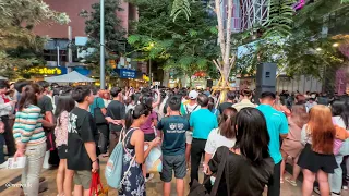 🇹🇭 Amazing Thai Teenager Music Party at Siam Square Walking Street, Bankok | 4K HDR