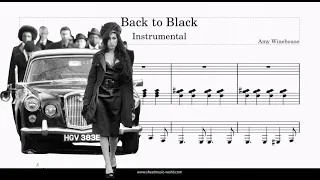 Back to Black - Amy Winehouse - Piano Instrumental (Tutorial Piano, Sheets Score)