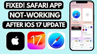 How to Fix Safari App Crashing After Update iOS 17 | Safari App Not Working on iPhone and iPad