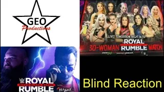 [Blind Reaction] WWE Pitch Black and Women's Royal Rumble Match 2023