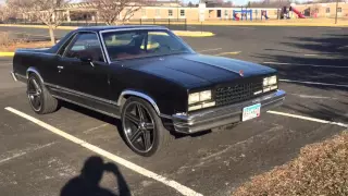 1984 Chevy El Camino on 22s irocs