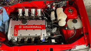 Vauxhall Nova C20XE on Jenvey Throttle Bodies Conversion, First Garage engine run