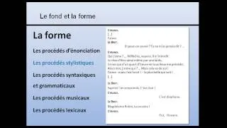 Analyser un texte littéraire: le fond et la forme