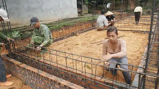 Build a new House! Technique of foundation beams for rural houses. Construction enthusiast.Ep99