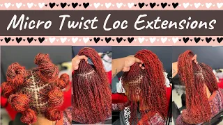 Micro Twist Loc Extensions Using Exyhair