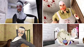 Hide And Caught Jumpscare Of All Keplerians Games | Evil Nun 1 And 2 Vs Mr Meat Vs Ice Scream 6