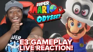 Super Mario Odyssey Gameplay - E3 2017 Trailer LIVE REACTION