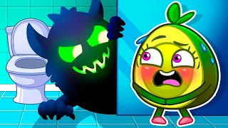 HUH? There's Monster Under the Bed😿 Don't Be Afraid Baby🎵 Nursery Rhymes + Kid Stories