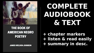 The Book of American Negro Poetry 🔥 By James Weldon Johnson. FULL Audiobook