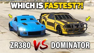 GTA 5 ONLINE - ZR380 VS DOMINATOR (WHICH IS BEST ARENA CAR?)
