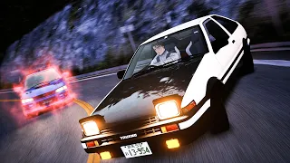 AE86 VS Impreza | Initial D Fourth Stage Recreation | Assetto Corsa