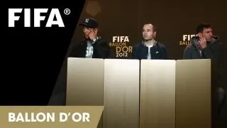 REPLAY: FIFA Ballon d'Or 2012, men's press conference