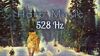Harp Vibrations | Attract Harmony and Love | Positive Energy | Meditation | 528 Hz