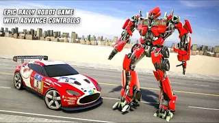 Rally Car Robot Transform Wars: Robot Transformation Game 2021 - Android Gameplay