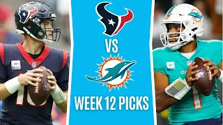 Houston Texans vs Miami Dolphins 11/27/22 NFL Picks and Predictions NFL Week 12 Picks