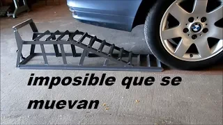 Las mejores rampas hechas en casa para subir tu coche.