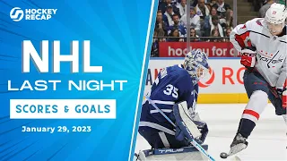 NHL Last Night: All 11 Goals and Scores on January 29, 2023