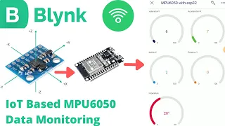 Monitoring MPU6050 data over blynk IoT platform | IoT based Vibration Monitoring using Esp32 MPU6050