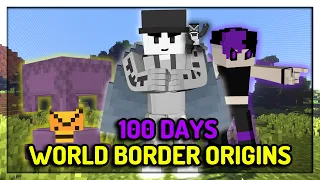 We Spent 100 days in a 100 by 100 World Origin SMP! (Here's what happened!)