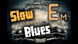 Blues Backing Track Jam - Chicago blues - Ice B. - Slow blues in Em