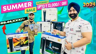 PS5 Summer 2024 offer Flat 13,500 Discount With Free Gta5 Disc|PS5 slim 44,990+PS Plus Free|Vlog158