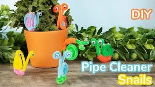 DIY PIPE CLEANER SNAILS