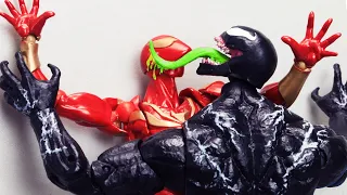 Spider-man Possessed by Giant Zombie Venom In Spider-verse | Figure Stop Motion