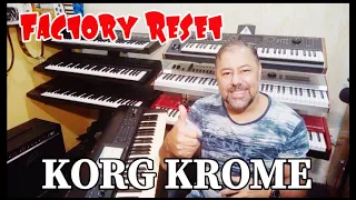 Factory Reset Korg Krome! #korg #korgkrome #factoryreset