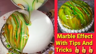 Marble Effect Cake 🎂///Important Tips and Tricks///मार्बल इफेक्ट केक//@dhanashricakeshindi