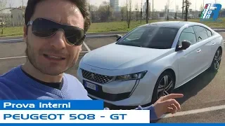 Prova interni Peugeot 508 - test drive